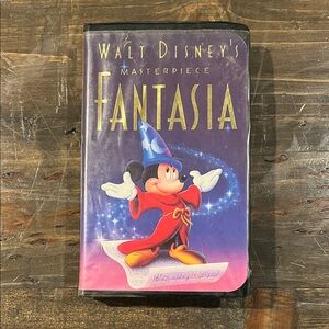 Disney's Fantasia Black VHS Tape